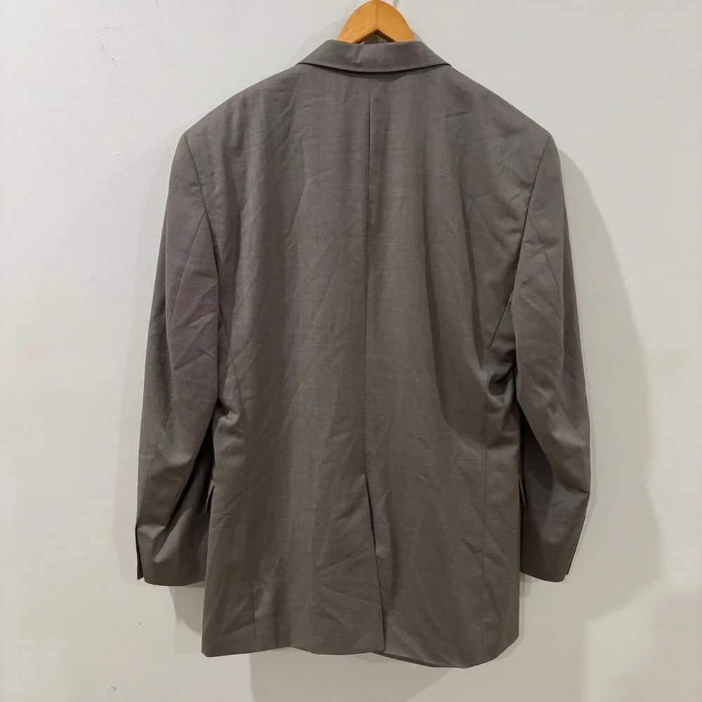 Jos. A. Bank Signature Collection Grey 100% Wool Blazer Jacket 44L 00305